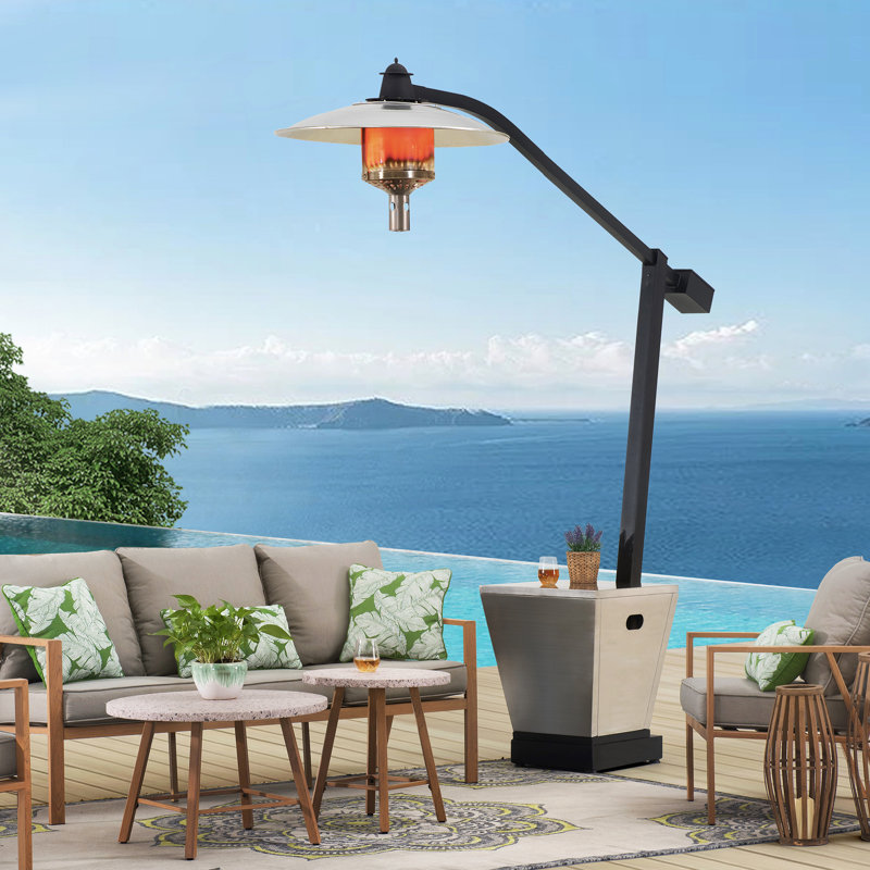 Sunjoy Cartwell Offset 45,000 BTU Standing Patio Heater Wayfair